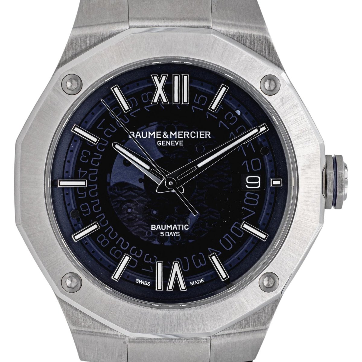 Montre BAUME & MERCIER "Riviera" en acier - Castafiore