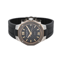 Montre BAUME & MERCIER "Riviera" en acier, titane et caoutchouc - Castafiore