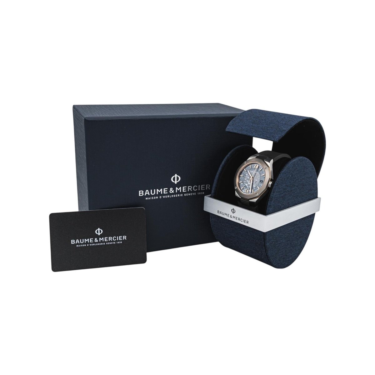Montre BAUME & MERCIER "Riviera" en acier, titane et caoutchouc - Castafiore