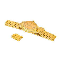 Montre BAUME & MERCIER "Riviera" en or jaune et quartz - Castafiore