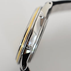 Montre BLANCPAIN "Villeret" en or jaune, acier et cuir - Castafiore