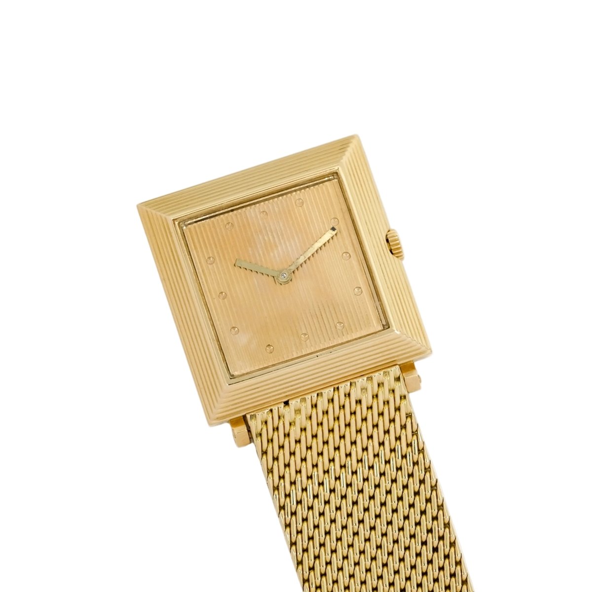 Montre BOUCHERON "La Carrée" en or jaune et or rose - Castafiore