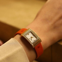Montre BOUCHERON "Reflet Dame" en or jaune et diamants - Castafiore