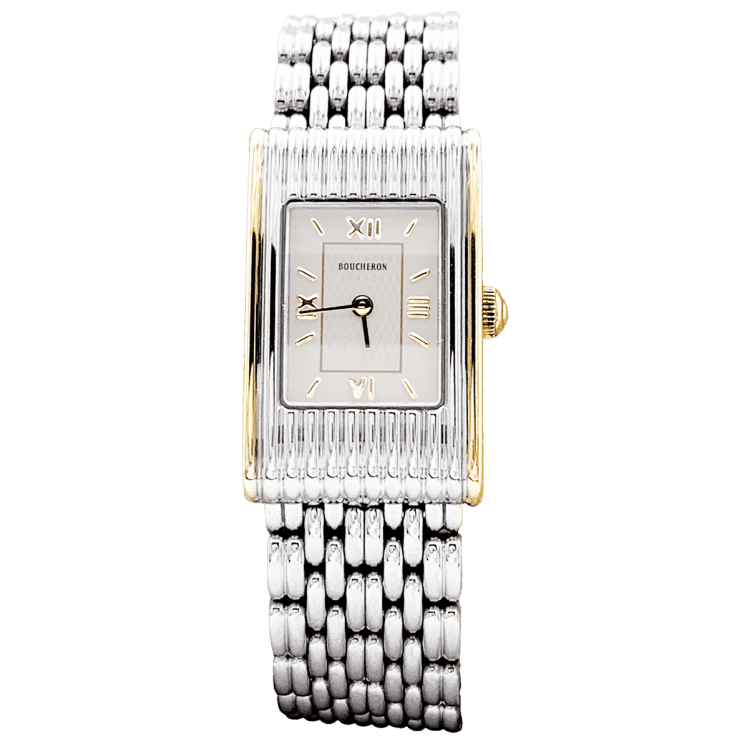 Montre BOUCHERON "Reflet" en or jaune et acier - Castafiore