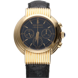 Montre BOUCHERON "Solis" en or jaune et cuir - Castafiore