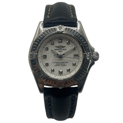Montre BREITLING "Callistino" en acier et cuir - Castafiore