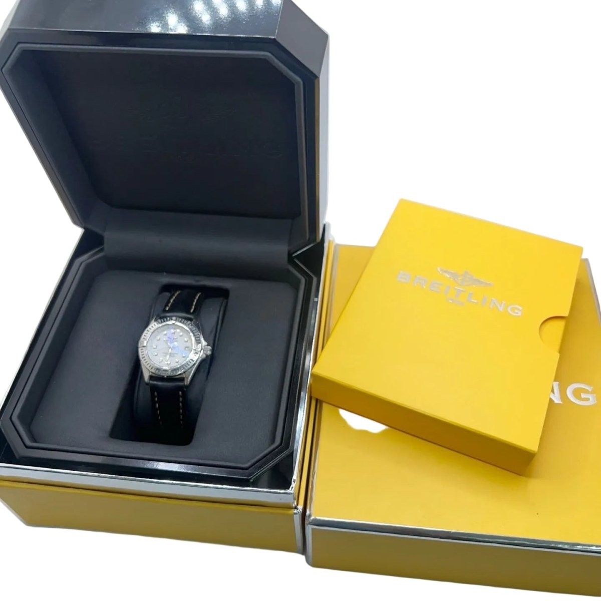 Montre BREITLING "Callistino" en acier et cuir - Castafiore