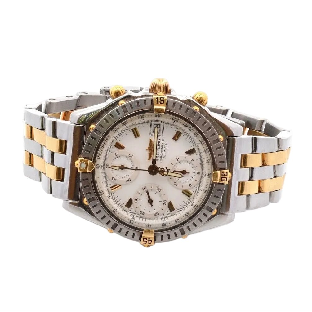 Montre BREITLING "Chronomat" en or jaune et acier - Castafiore