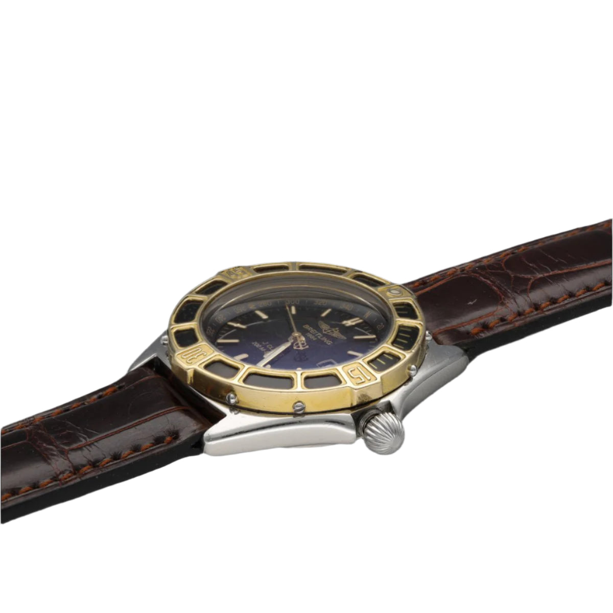 Montre Breitling J class Lady Or et Acier Quartz. 30 mm vers 1995. Ref : D52065. Etanche 200m. - Castafiore