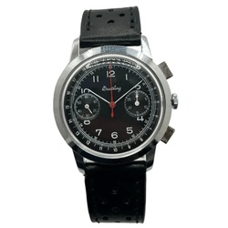 Montre BREITLING "Premier Chronograph" en acier inoxydable et cuir - Castafiore