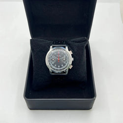 Montre BREITLING "Premier Chronograph" en acier inoxydable et cuir - Castafiore