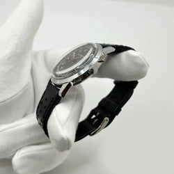 Montre BREITLING "Premier Chronograph" en acier inoxydable et cuir - Castafiore