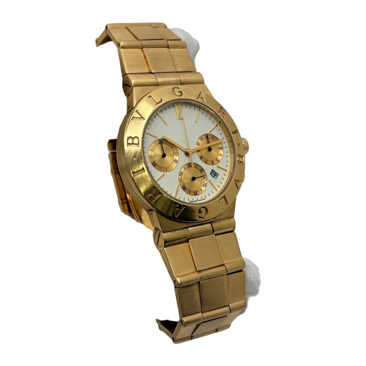Montre BULGARI "Diagono" en or jaune - Castafiore