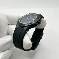 Montre BULGARI "Diagono Magnesium" en caoutchouc - Castafiore