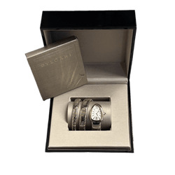 Montre BULGARI "Serpenti Tubogas" en or rose et acier - Castafiore