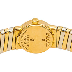 Montre BULGARI "Tubogas" en or jaune et acier - Castafiore