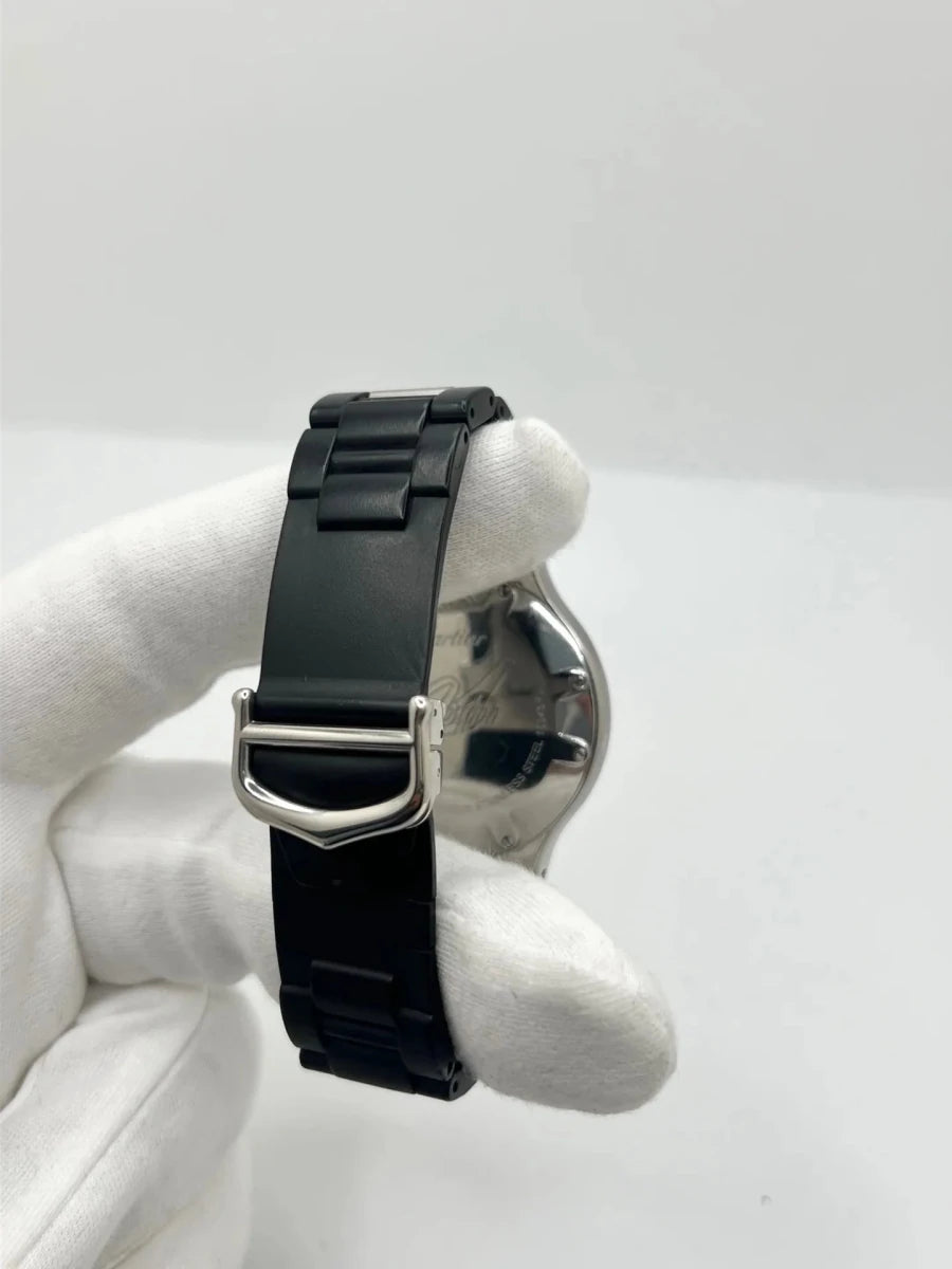 Montre CARTIER "21 Chronoscaph" en acier inoxydable et caoutchouc - Castafiore