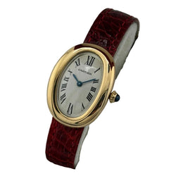 Montre CARTIER "Baignoire" en or jaune et cuir - Castafiore