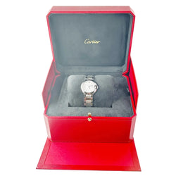 Montre CARTIER "Ballon Bleu de Cartier" en acier et diamants - Castafiore