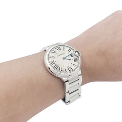 Montre CARTIER, "Ballon Bleu", en acier - Castafiore
