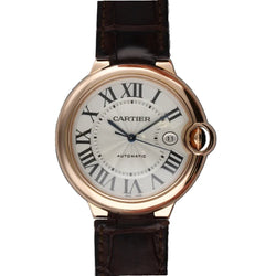 Montre CARTIER "Ballon Bleu" en or rose et cuir - Castafiore