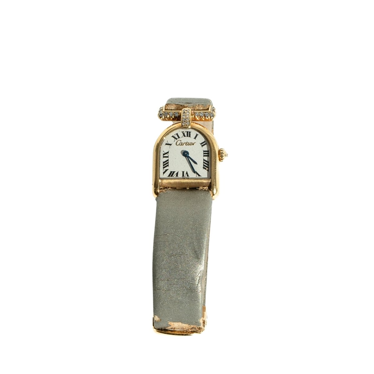 Montre CARTIER "Calandre" en or jaune et diamants - Castafiore