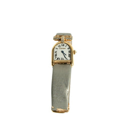 Montre CARTIER "Calandre" en or jaune et diamants - Castafiore