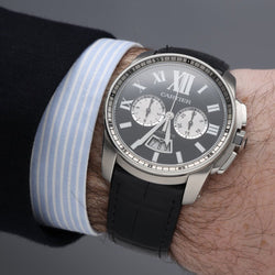 Montre Cartier Calibre Chronographe en acier – 42 mm – Automatique – Full Set 2021 – Ref. 3578 - Castafiore