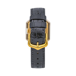 Montre CARTIER "Ceinture" en or jaune et cuir - Castafiore