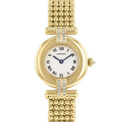 Montre CARTIER "Colisée" en or jaune et diamants - Castafiore