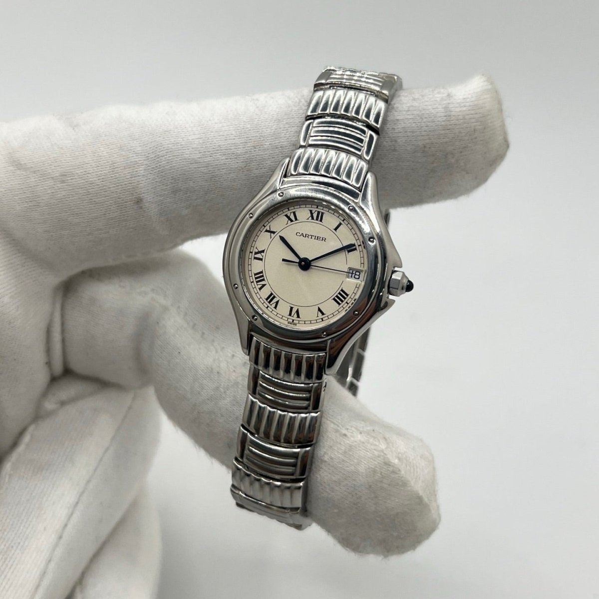 Montre CARTIER "Cougar" en acier - Castafiore