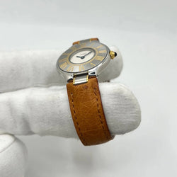 Montre CARTIER "Must 21" en acier inoxydable et cuir - Castafiore