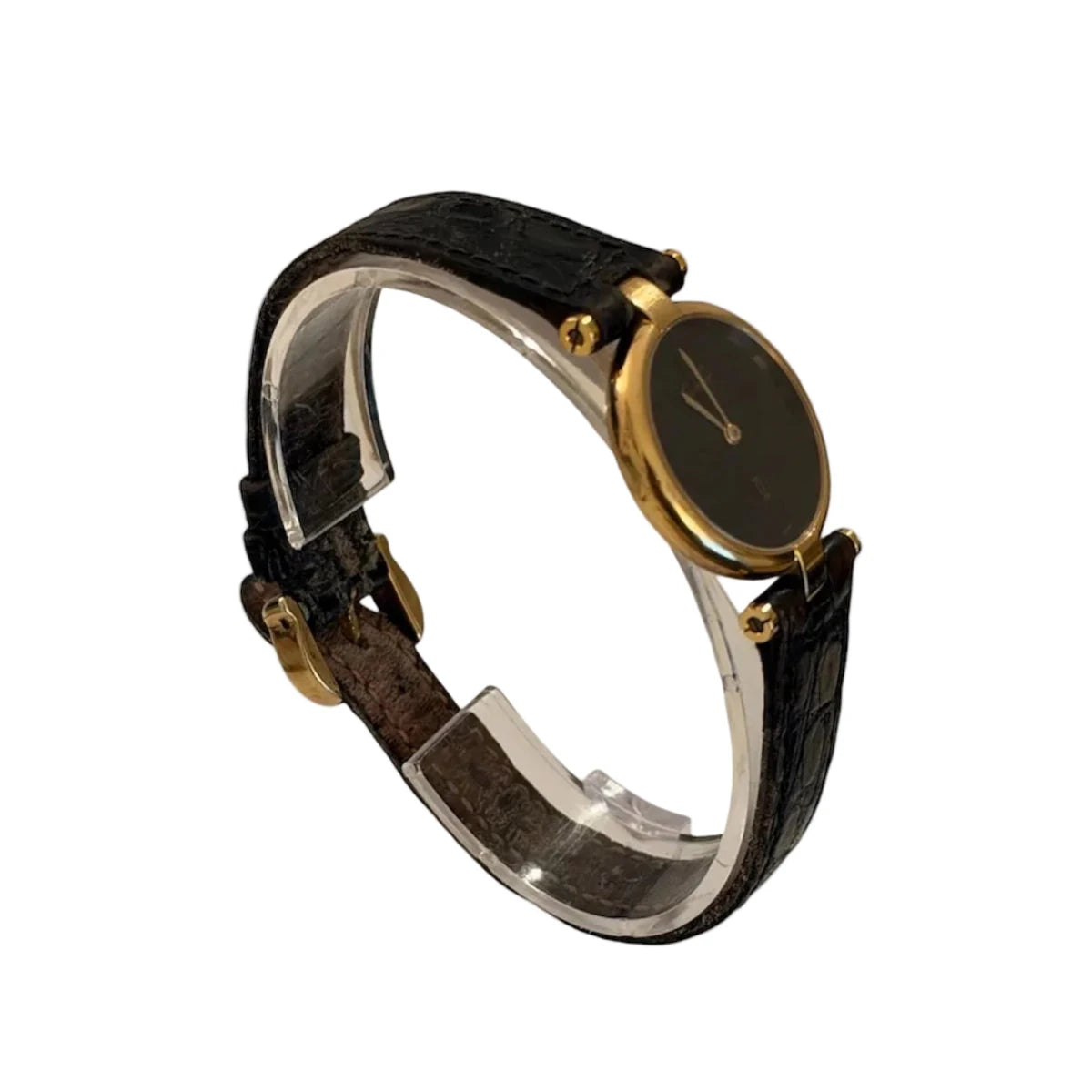 Montre CARTIER "Must Vendôme" en vermeil et cuir - Castafiore