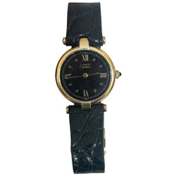Montre CARTIER Must Vendôme Louis Cartier en vermeil et cuir
