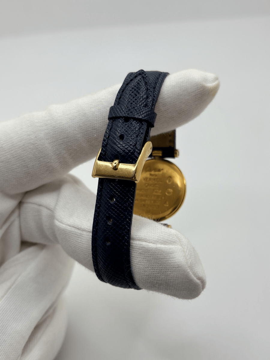 Montre CARTIER "Must Vendôme" PM en vermeil et cuir - Castafiore