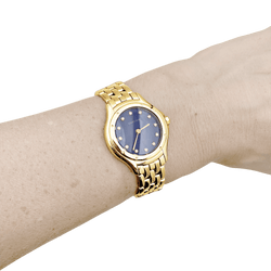 Montre CARTIER "Panthère Cougar" en or jaune, émail et diamants - Castafiore