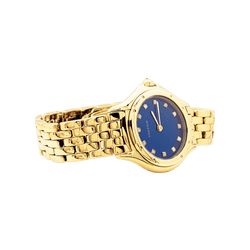 Montre CARTIER "Panthère Cougar" en or jaune, émail et diamants - Castafiore
