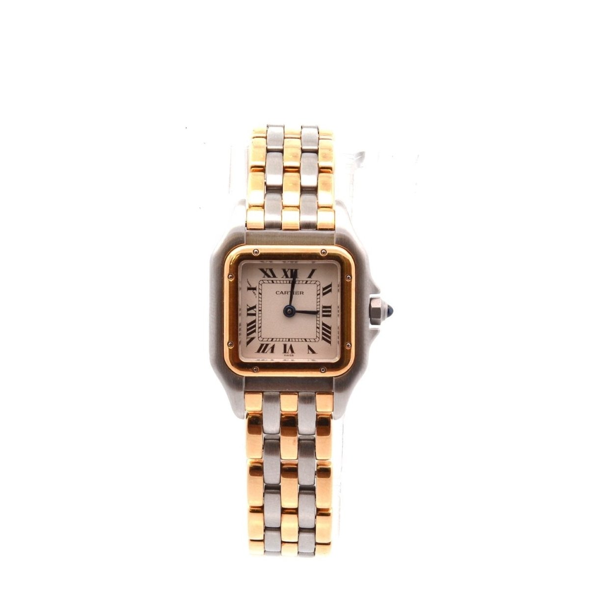 Montre CARTIER "Panthère" en or jaune, acier et quartz - Castafiore