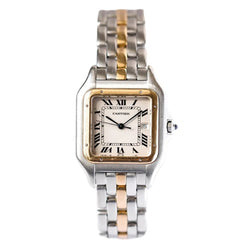 Montre CARTIER "Panthère" en or jaune, acier et quartz - Castafiore