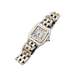 Montre CARTIER "Panthère" en or jaune et acier - Castafiore