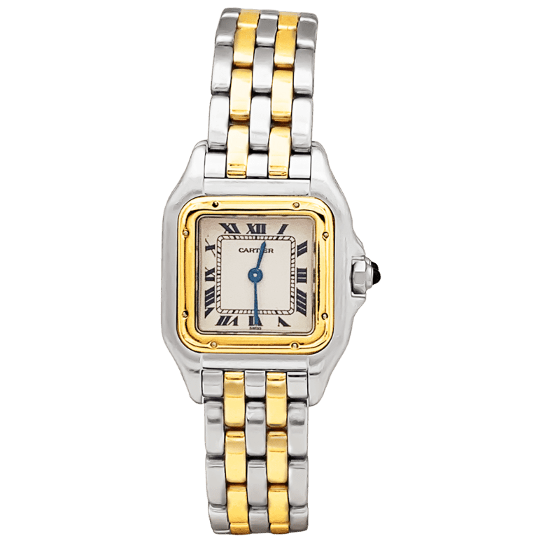 Montre CARTIER "Panthère" en or jaune et acier - Castafiore
