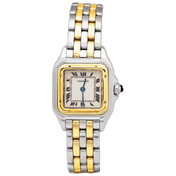 Montre CARTIER "Panthère" en or jaune et acier - Castafiore