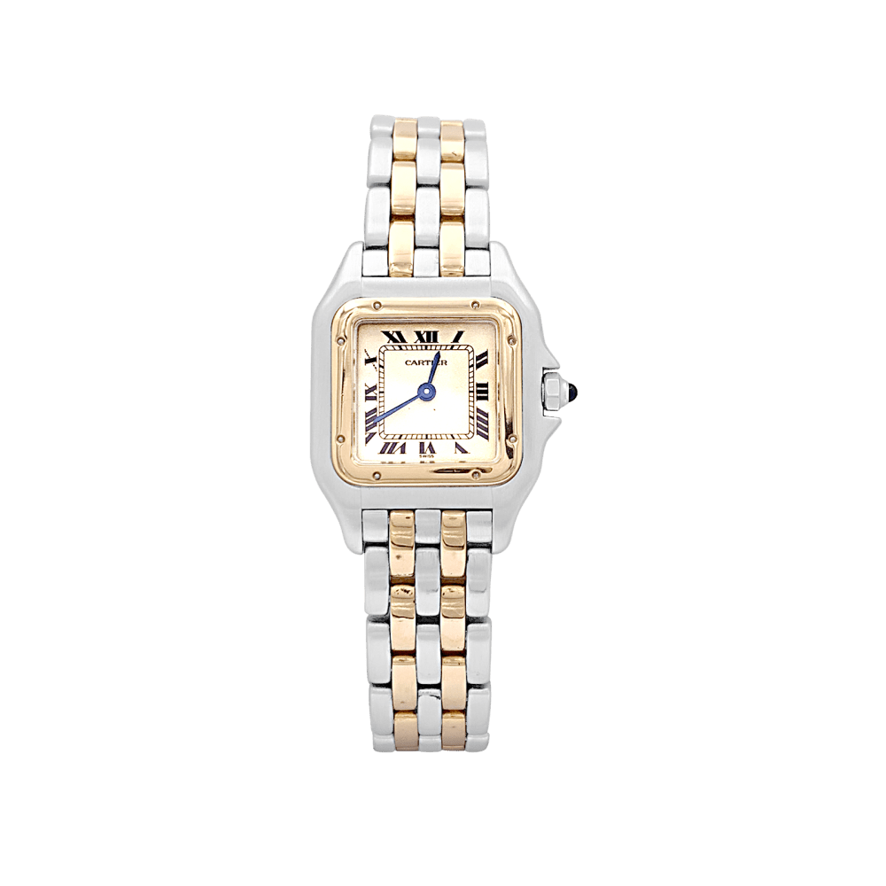Montre CARTIER "Panthère" en or jaune et acier - Castafiore