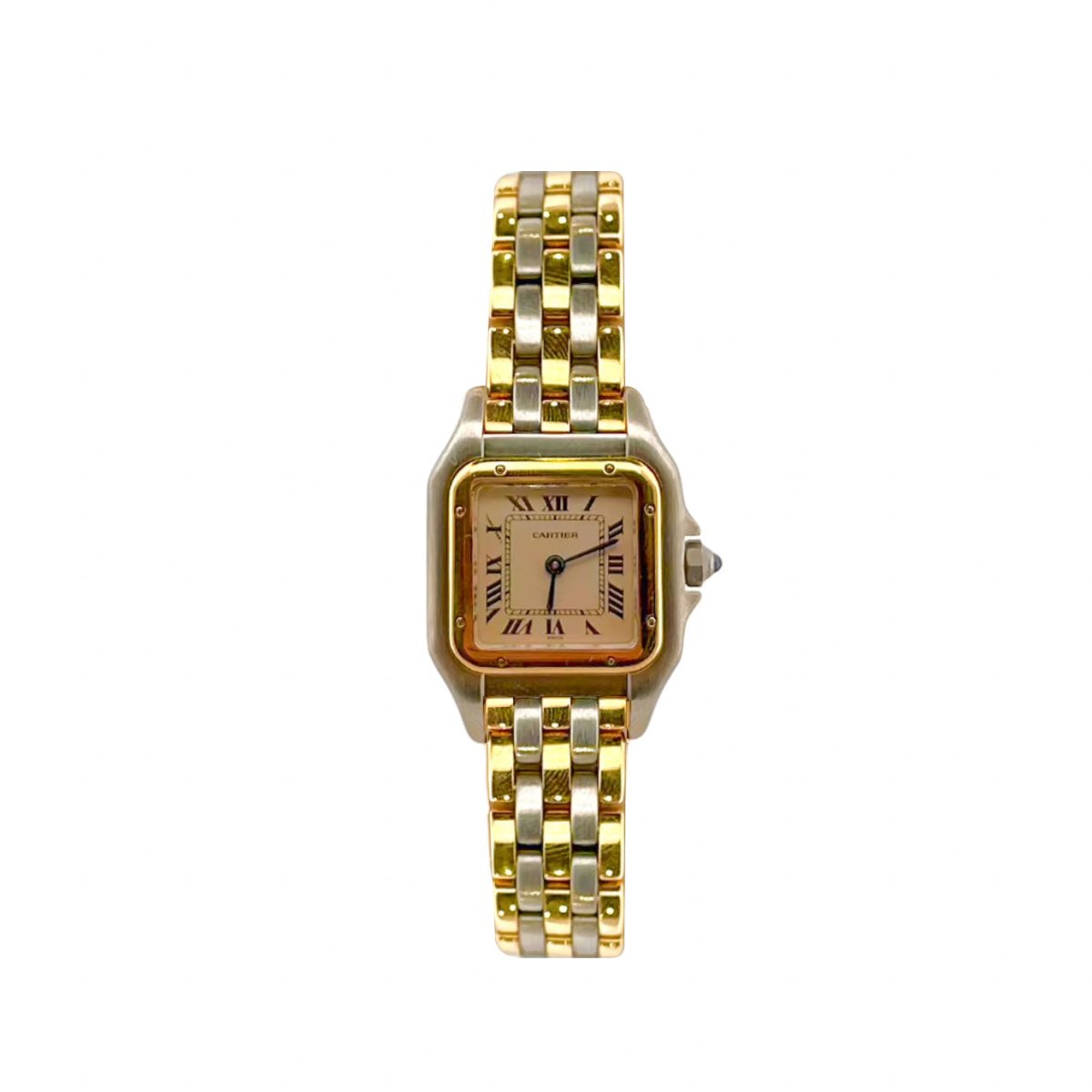 Montre CARTIER "Panthère" en or jaune et acier - Castafiore