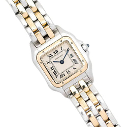 Montre CARTIER "Panthère" en or jaune et acier - Castafiore