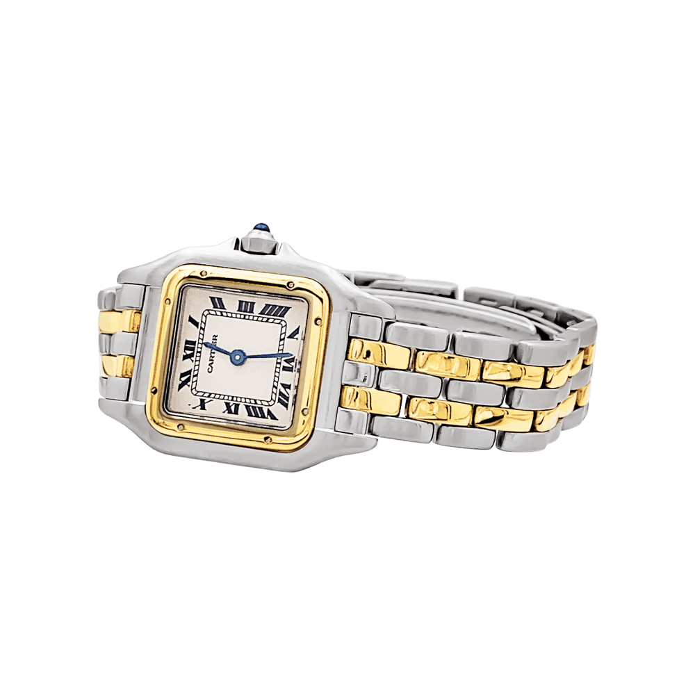 Montre CARTIER "Panthère" en or jaune et acier - Castafiore