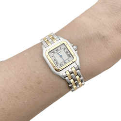 Montre CARTIER "Panthère" en or jaune et acier - Castafiore
