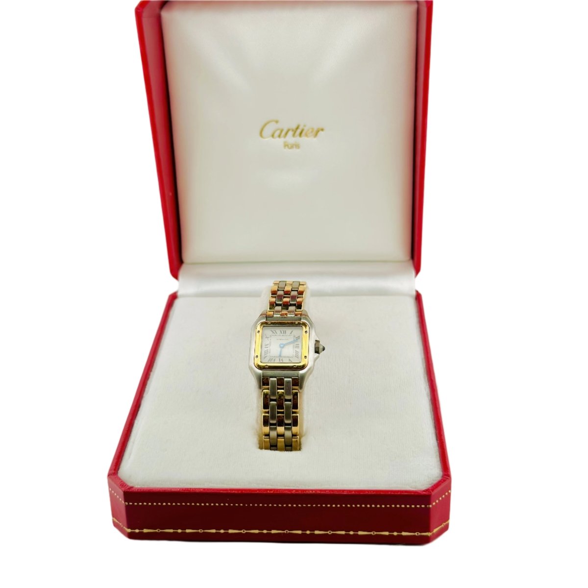 Montre CARTIER "Panthère" en or jaune et acier - Castafiore
