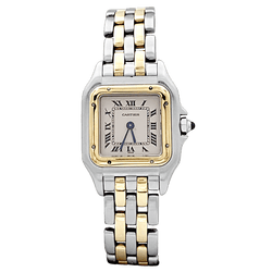 Montre CARTIER "Panthère" en or jaune et acier - Castafiore
