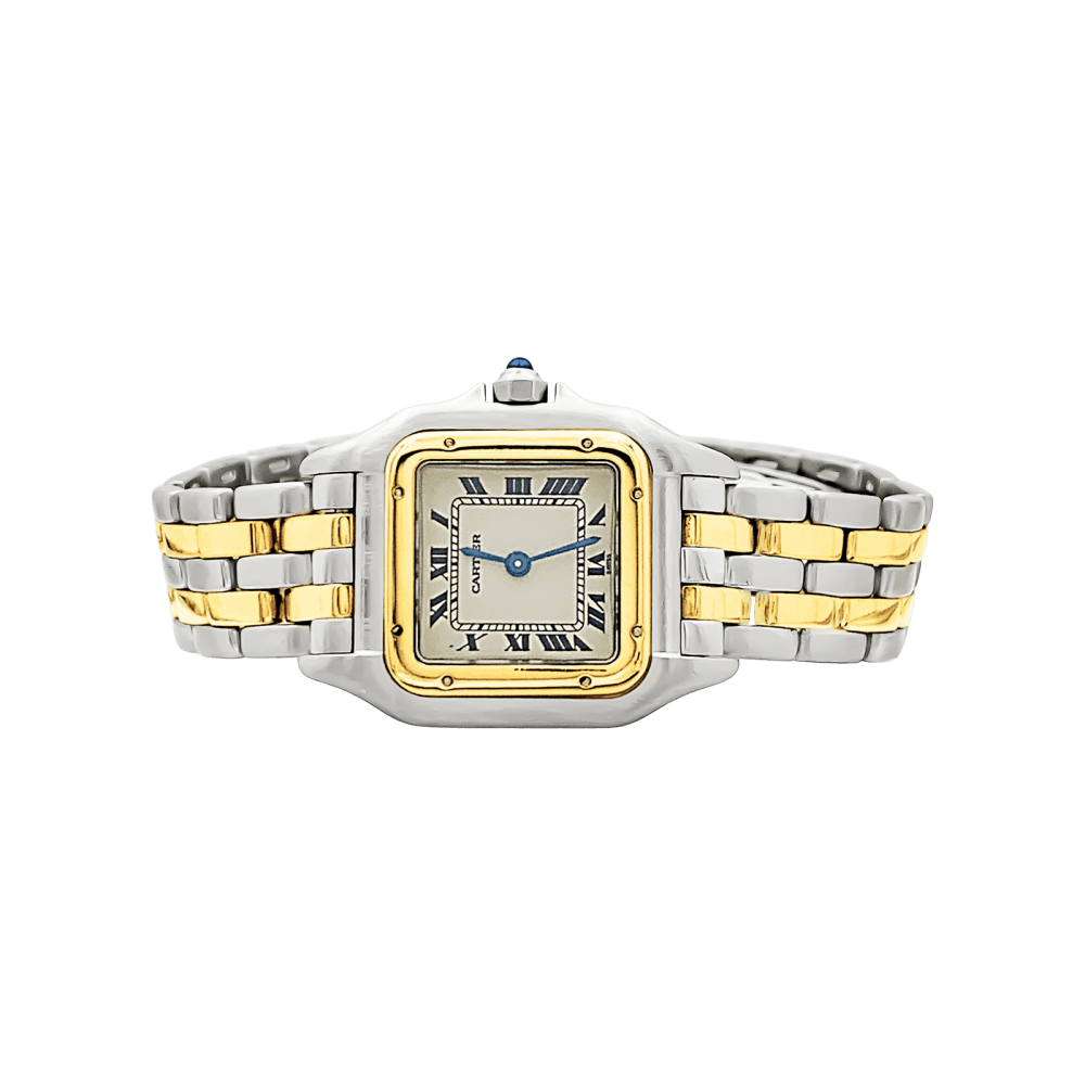 Montre CARTIER "Panthère" en or jaune et acier - Castafiore